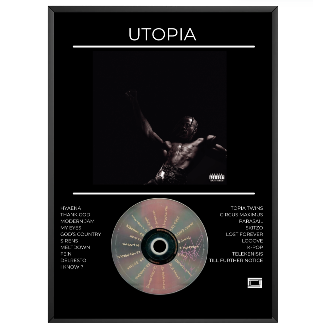 Travis Scott - Utopia - framed cd